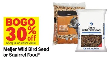 Meijer Wild Bird Seed or Squirrel Food*