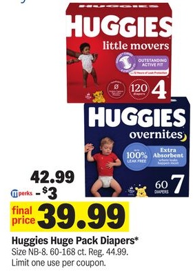 Huggies Huge Pack Diapers*