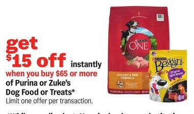 Purina or Zuke's Dog Food or Treats*