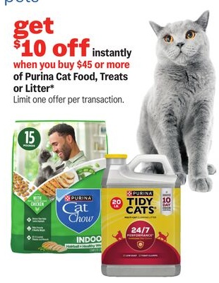 Purina Cat Food, Treats or Litter*