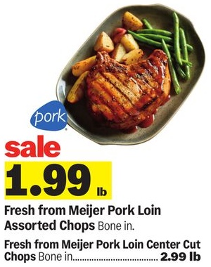 Fresh from Meijer Pork Loin Assorted Chops