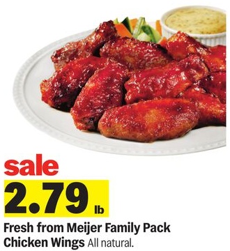 Fresh from Meijer Family Pack Chicken Wings