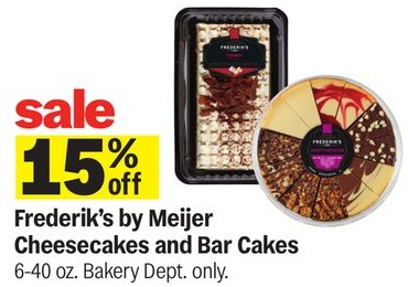 Frederik's by Meijer Cheesecakes and Bar Cakes