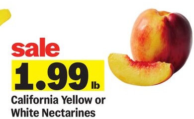 California Yellow or White Nectarines