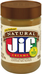 Jif Peanut Butter or Natural Peanut Butter