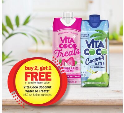 Vita Coco Coconut Water or Treats*