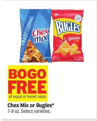 Chex Mix or Bugles*