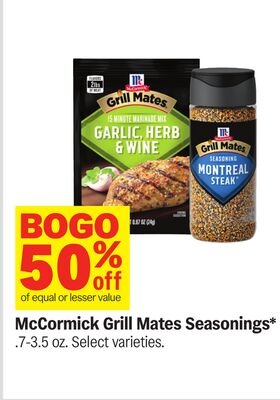 McCormick Grill Mates Seasonings*