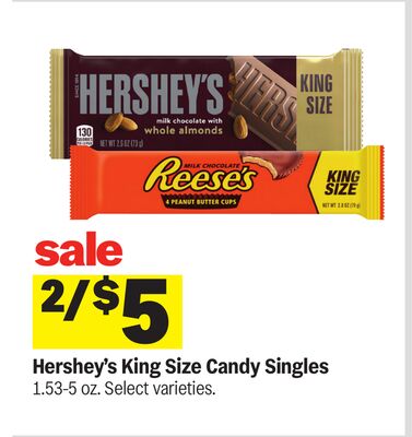 Hershey's King Size Candy Singles