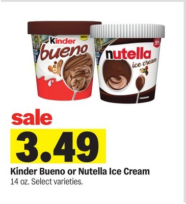Kinder Bueno or Nutella Ice Cream