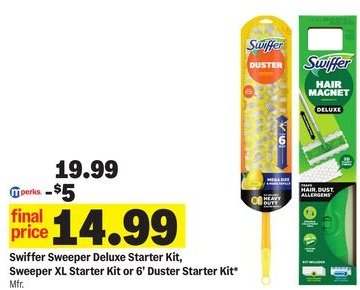 Swiffer Sweeper Deluxe Starter Kit, Sweeper XL Starter Kit or 6' Duster Starter Kit*