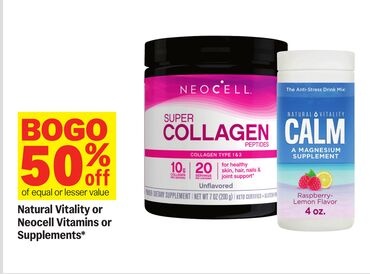 Natural Vitality or Neocell Vitamins or Supplements*