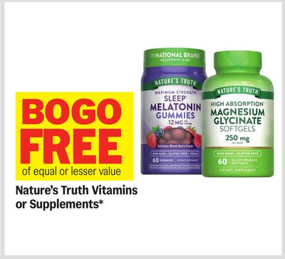 Nature's Truth Vitamins or Suplements*