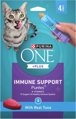Purina ONE +Plus Immune Support Purees Lickable Cat Treats*