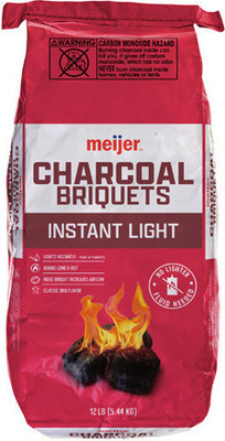 Meijer Original 16 lbs. or Instant Light Charcoal Briquets 12 lbs.