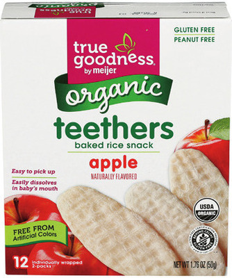 True Goodness Fruit and Veggie Bites 3.14 oz. and Teethers* 1.76 oz.
