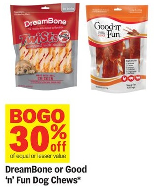 DreamBone or Good 'n Fun Dog Chews*