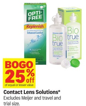 Contact Lens Solutions*