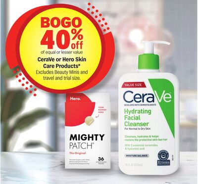 CeraVe or Hero Skin Care Products*