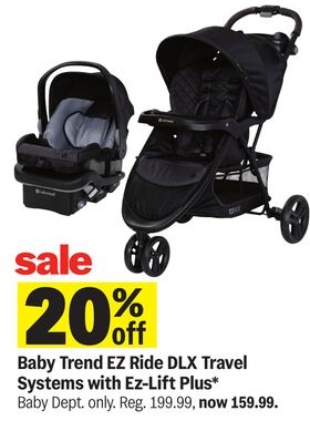 Baby Trend EZ Ride DLX Travel Systems with Ez-Lift Plus*