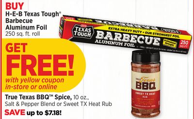 H-E-B Texas Tough™ Barbecue Aluminum Foil