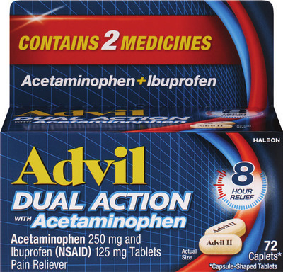 ALL adult Advil 72 ct. or larger