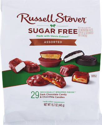 Russell Stover sugar free bags 15.7-17.6 oz.