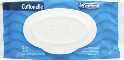Cottonelle flushable wipes 84 ct.