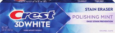 ANY Crest 3D White 2.4 oz, Stain Eraser 3.8 oz, Pro-Health 3.5-4.3 oz, Plus 5.4 oz, 3in1 4.6 oz paste, Oral-B Charcoal, Advanced Whitening brush 1 ct., Scope Outlast or Crest Pro-Health Clean Mint 500mL.