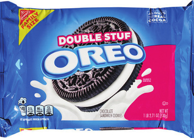 Oreo, Chips Ahoy!, Nutter Butter family size, limited edition 10.68-20 oz, Nilla Wafers, Lorna Doone or Honey Maid 10-14.4 oz.