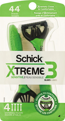 ALL Schick/ Skintimate 4 ct., 12 ct. or Schick Xtreme 3 ct. disposable razors