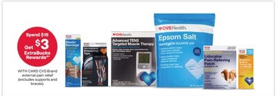 CVS Brand external pain relief (excludes supports and braces)