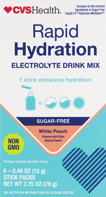CVS Brand Rapid Hydration electrolyte drink mix 6 ct.