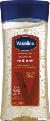 Vaseline lotion 10 oz, 20.3 oz, body balm 1.4 oz, body butter 8 oz, gel oil 6.8 oz, ProVita or jelly 7.5 oz.
