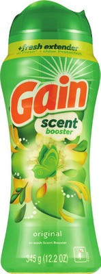 Gain liquid 81 oz., fabric softener 72 oz., flings! 31-42 ct., beads 10.7-12.2 oz or dryer sheets 240 ct.