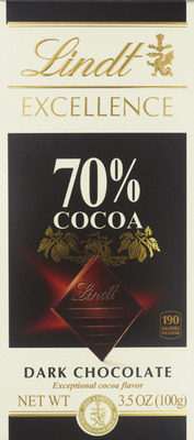 Lindt 1.7-4.4 oz or Ghirardelli bars.