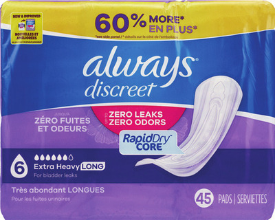 ANY Always Discreet pads or liners