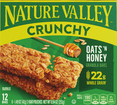 Nature Valley crunchy bars 6 ct.