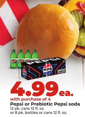Pepsi or Prebiotic Pepsi soda