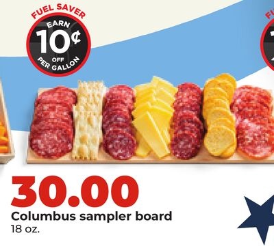 Columbus sampler board