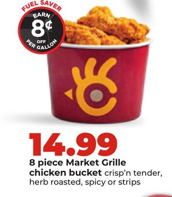 8 piece Market Grille chicken bucket