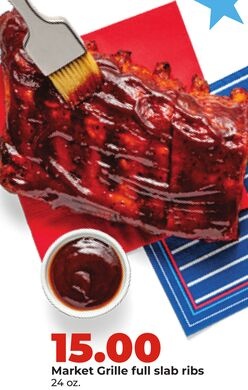 Market Grille full slab ribs