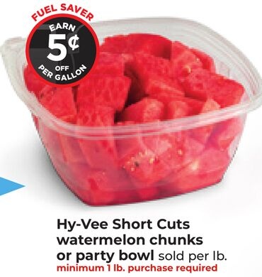 Hy-Vee Short Cuts watermelon chunks or party bowl