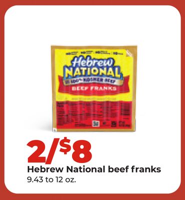 Hebrew National beef franks