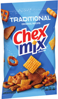 Chex, Gardetto's, Bugles salty snacks 7.5 to 8.6 oz. or General Mills fruit snacks 6 or 10 ct.
