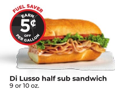 Di Lusso half sub sandwich