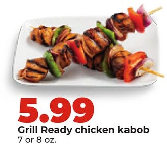 Grill Ready chicken kabob