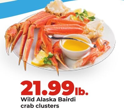 Wild Alaska Bairdi crab clusters