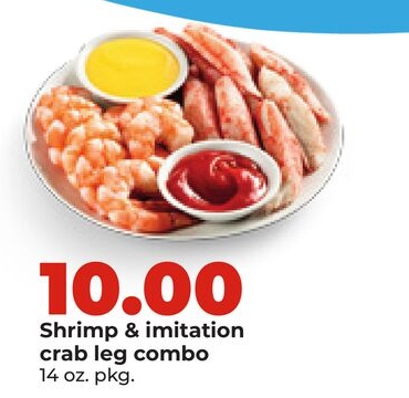 Shrimp & imitation crab leg combo
