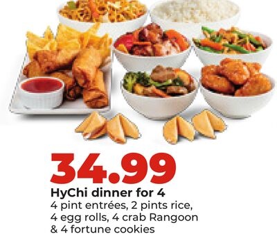 HyChi dinner for 4